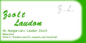 zsolt laudon business card